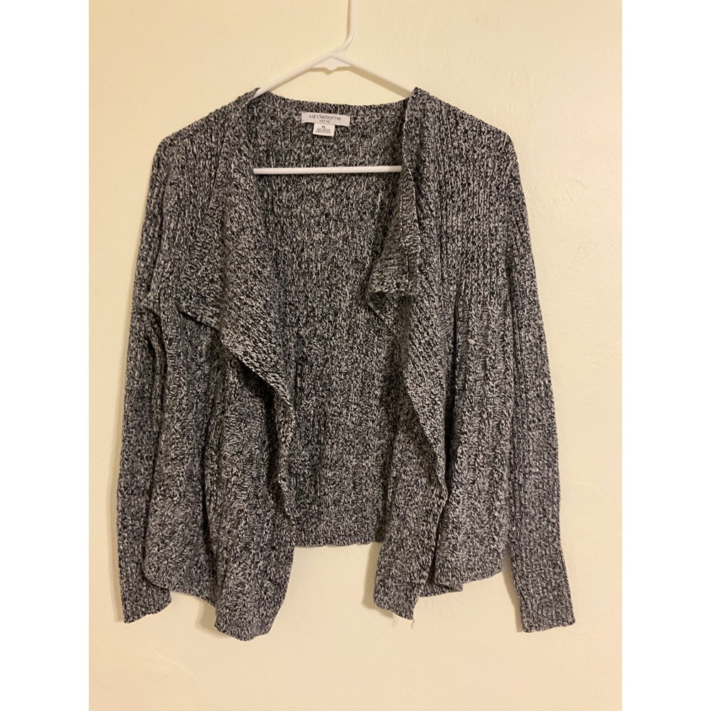 Liz Claiborne Petite Womens Open Front Knit Cardigan Sweater  PL